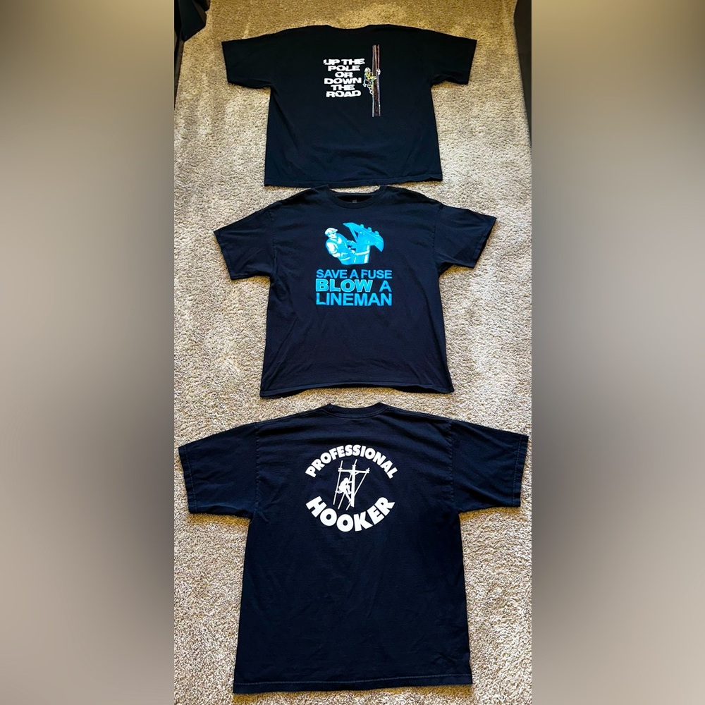 RAUNCHY LINEMAN BARN T-SHIRT BUNDLE ⚡️